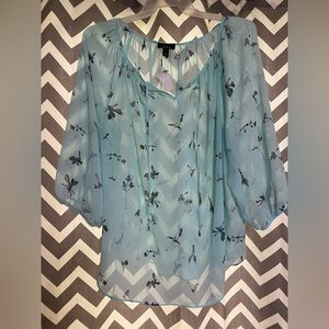 Lightweight floral blouse